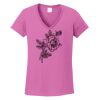 Ladies Heavy Cotton™ 100% Cotton V-Neck T-Shirt Thumbnail