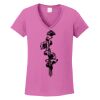 Ladies Heavy Cotton™ 100% Cotton V-Neck T-Shirt Thumbnail