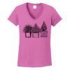 Ladies Heavy Cotton™ 100% Cotton V-Neck T-Shirt Thumbnail