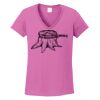 Ladies Heavy Cotton™ 100% Cotton V-Neck T-Shirt Thumbnail