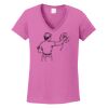 Ladies Heavy Cotton™ 100% Cotton V-Neck T-Shirt Thumbnail