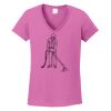 Ladies Heavy Cotton™ 100% Cotton V-Neck T-Shirt Thumbnail