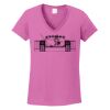 Ladies Heavy Cotton™ 100% Cotton V-Neck T-Shirt Thumbnail