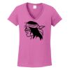 Ladies Heavy Cotton™ 100% Cotton V-Neck T-Shirt Thumbnail