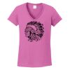 Ladies Heavy Cotton™ 100% Cotton V-Neck T-Shirt Thumbnail