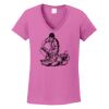 Ladies Heavy Cotton™ 100% Cotton V-Neck T-Shirt Thumbnail
