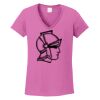 Ladies Heavy Cotton™ 100% Cotton V-Neck T-Shirt Thumbnail