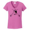 Ladies Heavy Cotton™ 100% Cotton V-Neck T-Shirt Thumbnail