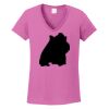 Ladies Heavy Cotton™ 100% Cotton V-Neck T-Shirt Thumbnail