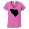 Ladies Heavy Cotton™ 100% Cotton V-Neck T-Shirt Thumbnail