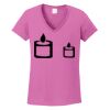 Ladies Heavy Cotton™ 100% Cotton V-Neck T-Shirt Thumbnail
