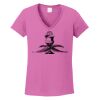 Ladies Heavy Cotton™ 100% Cotton V-Neck T-Shirt Thumbnail