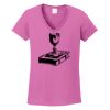Ladies Heavy Cotton™ 100% Cotton V-Neck T-Shirt Thumbnail