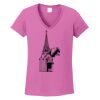 Ladies Heavy Cotton™ 100% Cotton V-Neck T-Shirt Thumbnail
