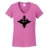 Ladies Heavy Cotton™ 100% Cotton V-Neck T-Shirt Thumbnail