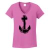 Ladies Heavy Cotton™ 100% Cotton V-Neck T-Shirt Thumbnail