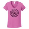 Ladies Heavy Cotton™ 100% Cotton V-Neck T-Shirt Thumbnail
