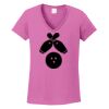 Ladies Heavy Cotton™ 100% Cotton V-Neck T-Shirt Thumbnail