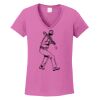 Ladies Heavy Cotton™ 100% Cotton V-Neck T-Shirt Thumbnail