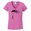 Ladies Heavy Cotton™ 100% Cotton V-Neck T-Shirt Thumbnail