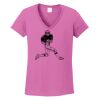 Ladies Heavy Cotton™ 100% Cotton V-Neck T-Shirt Thumbnail