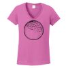 Ladies Heavy Cotton™ 100% Cotton V-Neck T-Shirt Thumbnail