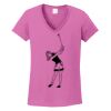 Ladies Heavy Cotton™ 100% Cotton V-Neck T-Shirt Thumbnail