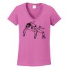 Ladies Heavy Cotton™ 100% Cotton V-Neck T-Shirt Thumbnail