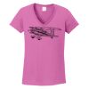 Ladies Heavy Cotton™ 100% Cotton V-Neck T-Shirt Thumbnail