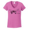 Ladies Heavy Cotton™ 100% Cotton V-Neck T-Shirt Thumbnail