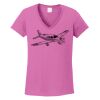 Ladies Heavy Cotton™ 100% Cotton V-Neck T-Shirt Thumbnail