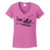 Ladies Heavy Cotton™ 100% Cotton V-Neck T-Shirt Thumbnail