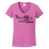 Ladies Heavy Cotton™ 100% Cotton V-Neck T-Shirt Thumbnail