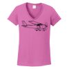Ladies Heavy Cotton™ 100% Cotton V-Neck T-Shirt Thumbnail
