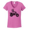 Ladies Heavy Cotton™ 100% Cotton V-Neck T-Shirt Thumbnail