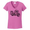 Ladies Heavy Cotton™ 100% Cotton V-Neck T-Shirt Thumbnail