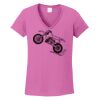 Ladies Heavy Cotton™ 100% Cotton V-Neck T-Shirt Thumbnail