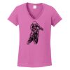 Ladies Heavy Cotton™ 100% Cotton V-Neck T-Shirt Thumbnail