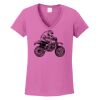 Ladies Heavy Cotton™ 100% Cotton V-Neck T-Shirt Thumbnail