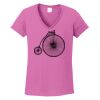 Ladies Heavy Cotton™ 100% Cotton V-Neck T-Shirt Thumbnail