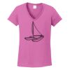 Ladies Heavy Cotton™ 100% Cotton V-Neck T-Shirt Thumbnail