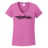 Ladies Heavy Cotton™ 100% Cotton V-Neck T-Shirt Thumbnail