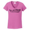 Ladies Heavy Cotton™ 100% Cotton V-Neck T-Shirt Thumbnail