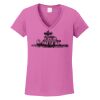 Ladies Heavy Cotton™ 100% Cotton V-Neck T-Shirt Thumbnail