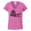 Ladies Heavy Cotton™ 100% Cotton V-Neck T-Shirt Thumbnail