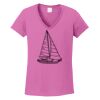 Ladies Heavy Cotton™ 100% Cotton V-Neck T-Shirt Thumbnail