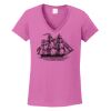 Ladies Heavy Cotton™ 100% Cotton V-Neck T-Shirt Thumbnail