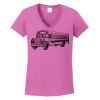 Ladies Heavy Cotton™ 100% Cotton V-Neck T-Shirt Thumbnail