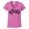 Ladies Heavy Cotton™ 100% Cotton V-Neck T-Shirt Thumbnail
