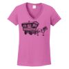 Ladies Heavy Cotton™ 100% Cotton V-Neck T-Shirt Thumbnail